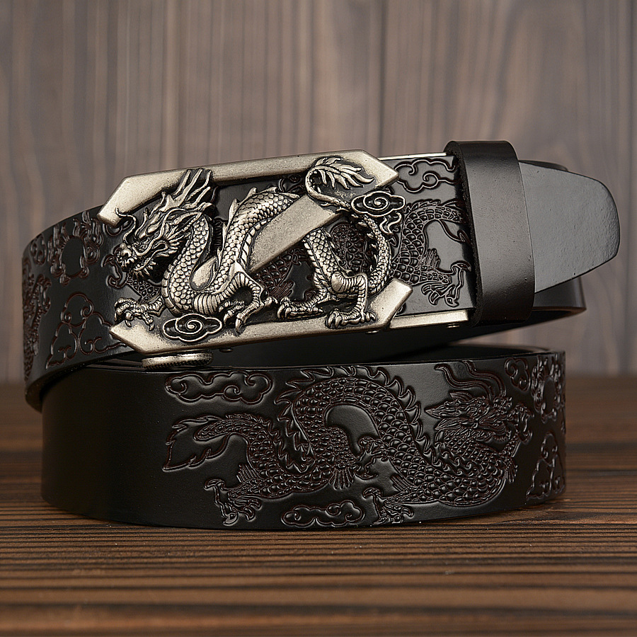 Black silver buckle