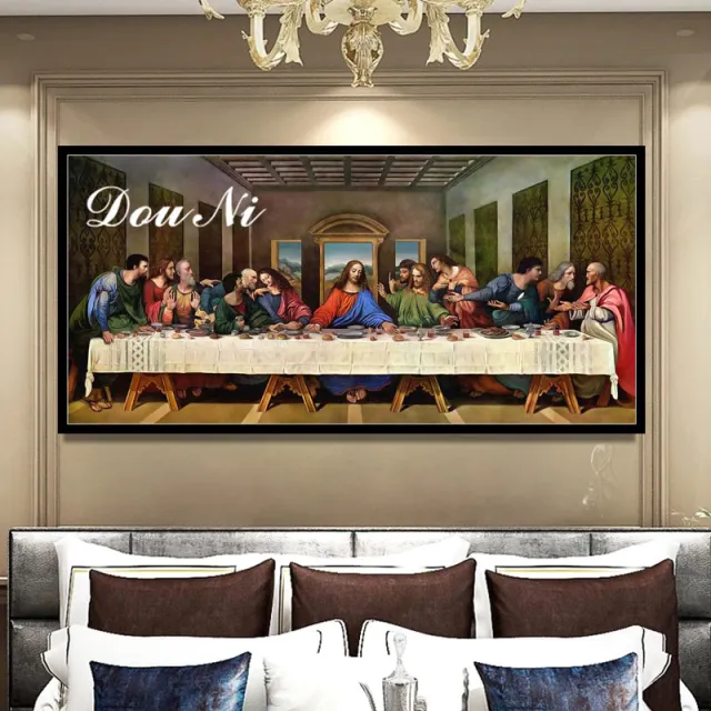 Painting Last Supper Mosaic Rhinestone Picture Living Room Cross Kit The Last Supper - Shop at LoveMi