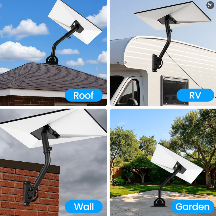 Starlink Gen 3 Mount 360 Adjustable Mounting Kit V3 For Roof Exterior Wall — image 2