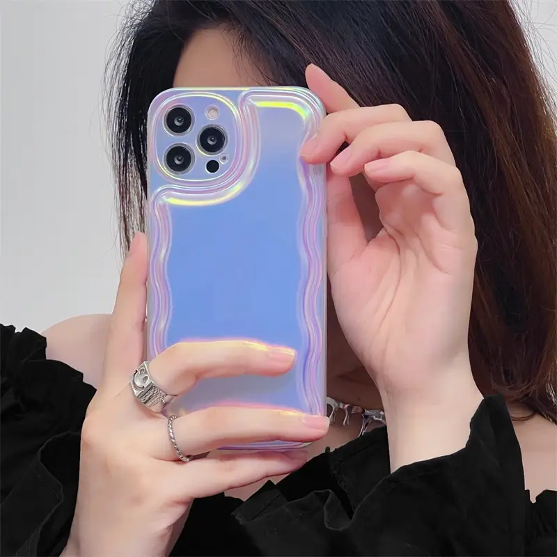 Premium Back Cover Type Aurora Laser Mobile Phone Soft Shell