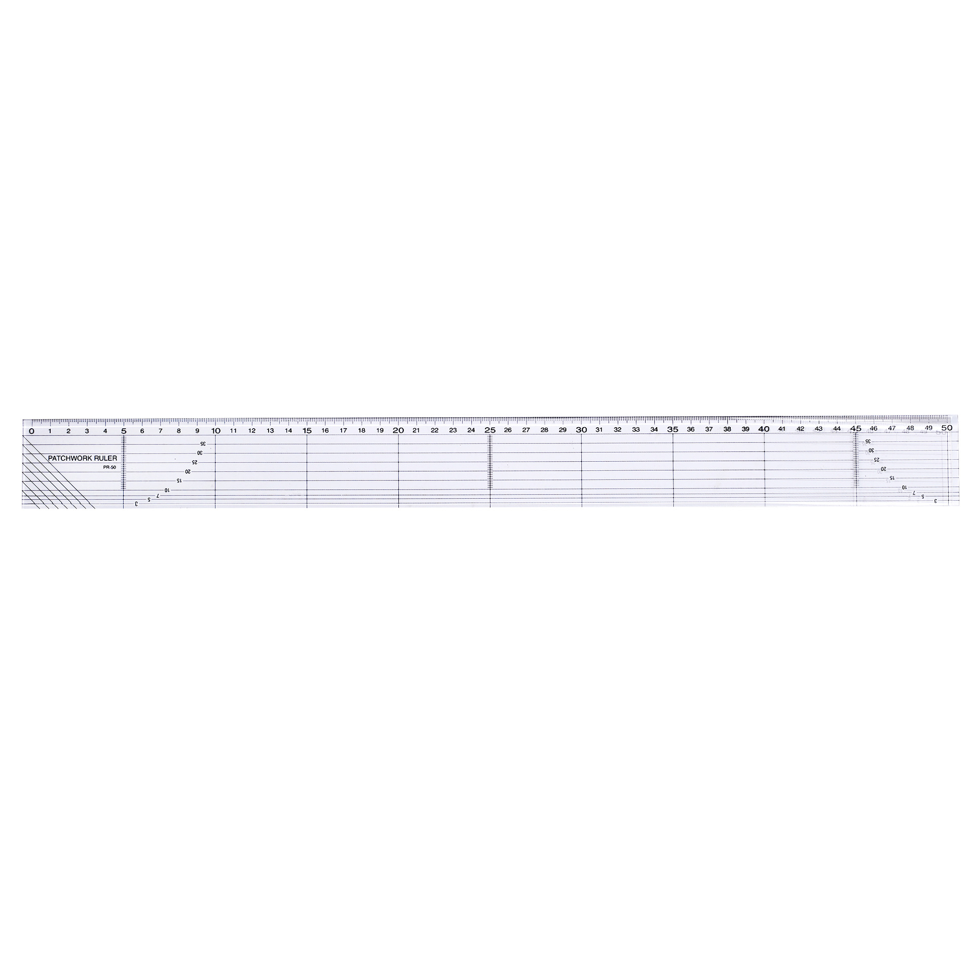 Title 5, 5X30 Transparent Plastic Color Ruler