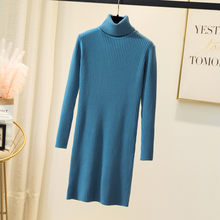 Autumn And Winter New High-neck Pullover Sweater Women Thick Mid-length