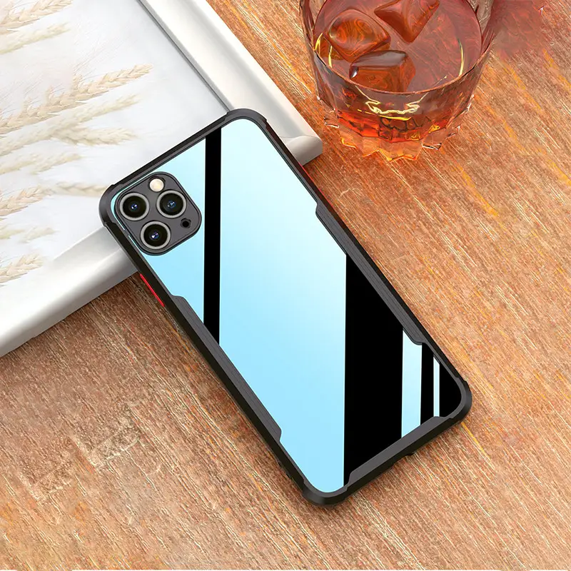 Transparent Color Contrast Lens All-Inclusive Shockproof Phone Case Cover
