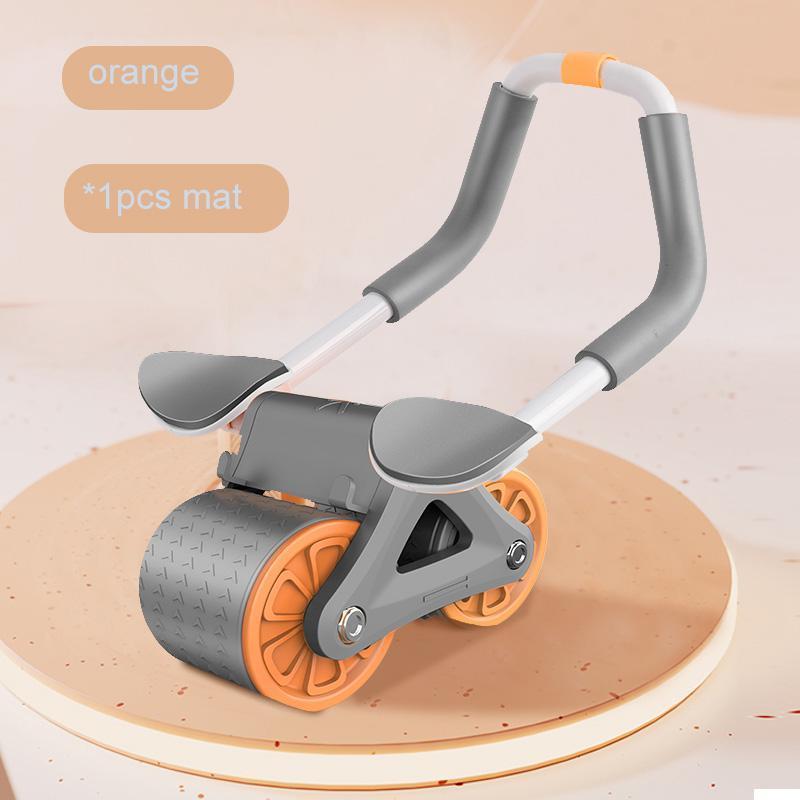 Elbow Support Automatic Rebound Abdominal Wheel Ab Roller for Abdominal Exercise Machine Abs Workout Equipment, Dolly Core Strengthening Trainer Fitness Belly Training