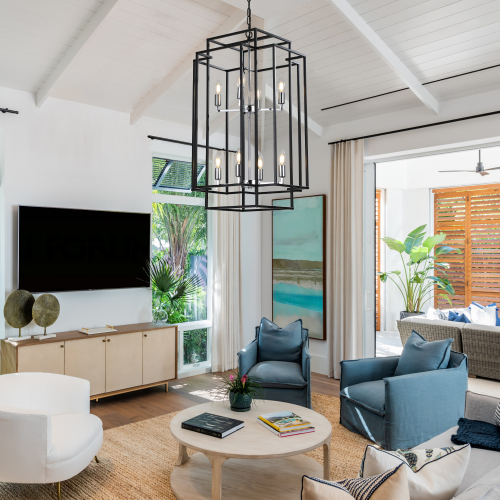 8 Lantern Tiered Chandeliers view 9