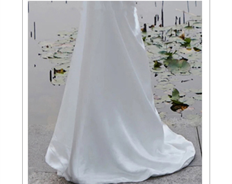 French Long Sleeve Outlet Yarn Small Trailing White