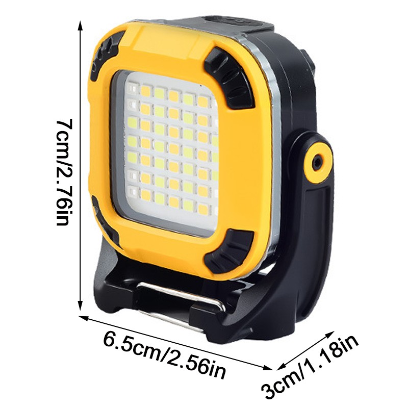 Rechargeable LED Work Light COB Super Bright Floodlight Portable Waterproof 3