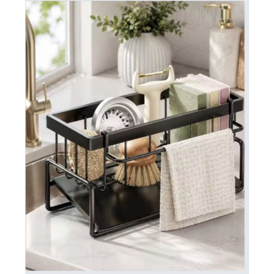 Kitchen Sink Caddy Organizer Sponge Holder For Kitchen E Ssentials Storage