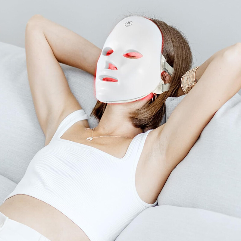 7Colors LED Light Photon Face Mask Neck Rejuvenation Skin Facial Wrinkle Therapy — image 5
