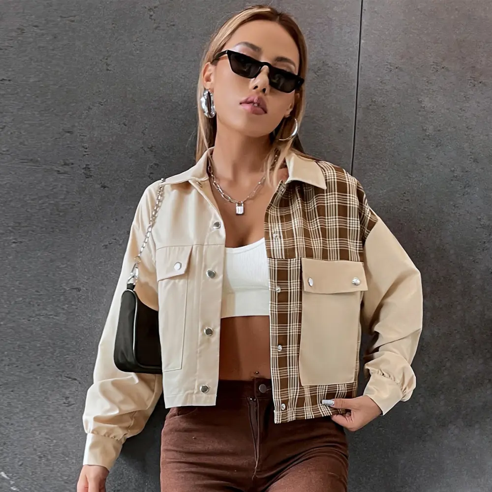 Loose and Casual Single-breasted Lapel Coat for Women