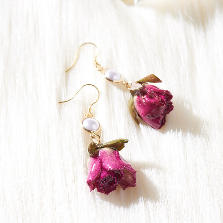 Title 8, Anti Allergic Earrings Flower Eternal Long Styl...