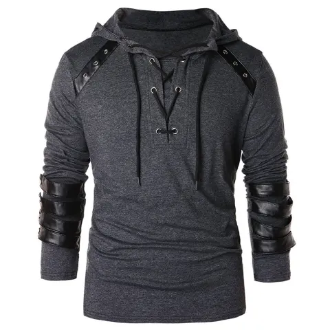 Hooded Long Sleeve T-Shirt Fashion