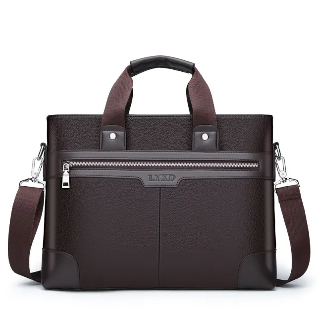 Men's Official Document Men's Single Shoulder Messenger Bag Brown - Shop at LoveMi