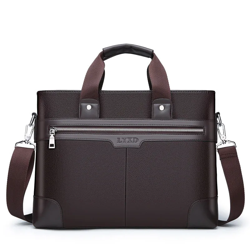 Men's Official Document Men's Single Shoulder Messenger Bag - Brown
