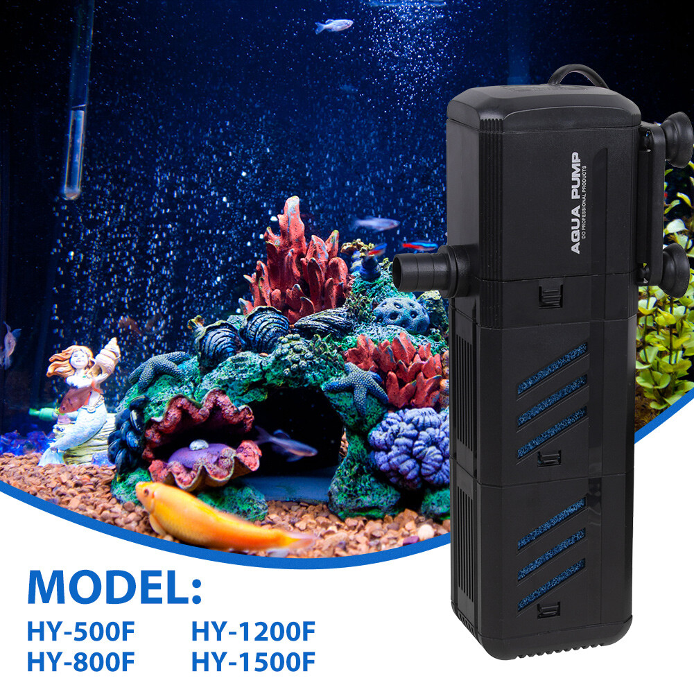 4 In 1 Aquarium Fish Tank Filter Water Internal Purifier Filter Oxygen Wave 7