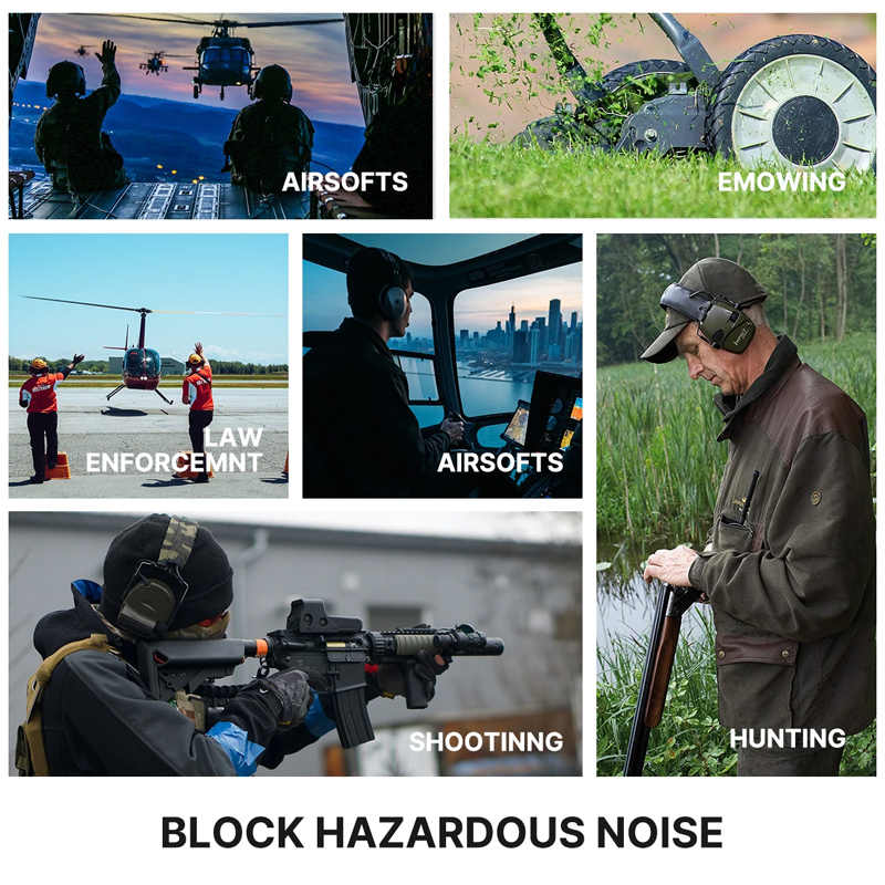 Electronic Ear Defenders Impact Sport Shooting Protect Muffs Anti-noise NEW — image 6