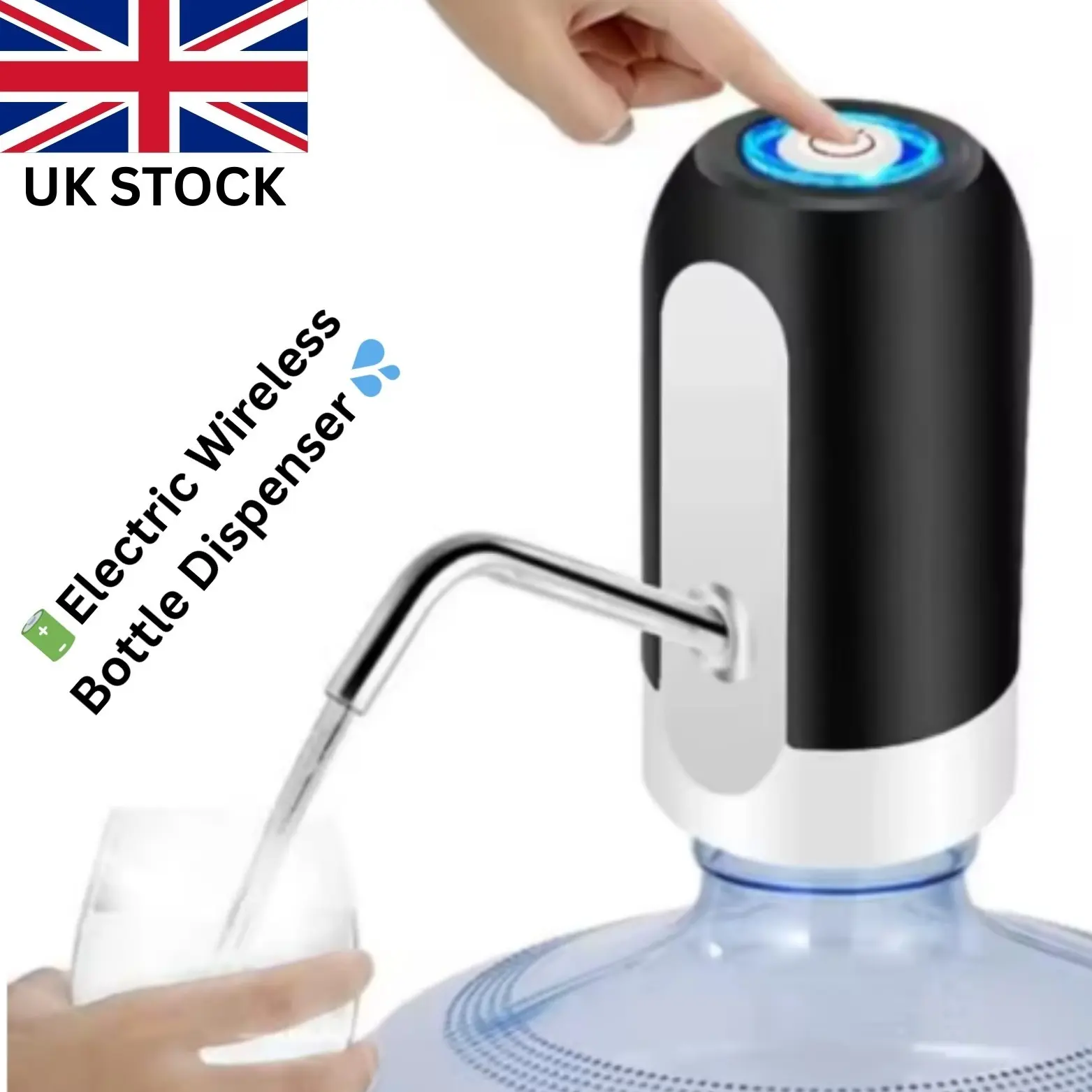 Electric Water Bottle USB Rechargeable Automatic Drinking