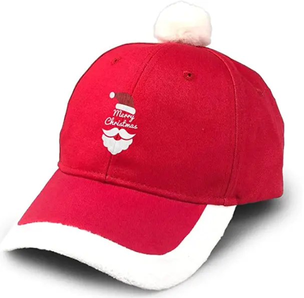 Merry Christmas Hat Unisex Vintage Adjustable Santa