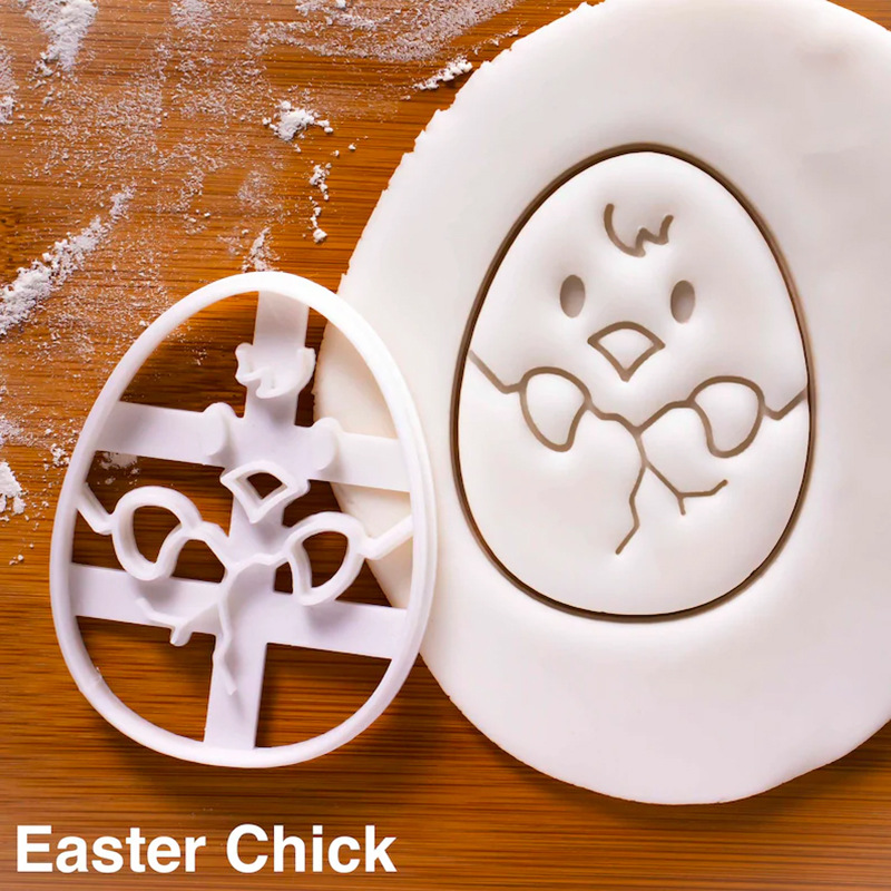 Title 4, Plastic Cartoon Chicken Rabbit Egg Cookie Sharp...