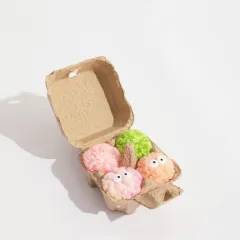 Eco-friendly Carton Pack Dog Toy With Built-in Bell - Four Packs - View 1