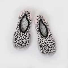 Non-slip Parent-child Soft Sole Shoes Indoor And Outdoor - Pink Leopard Print - View 1
