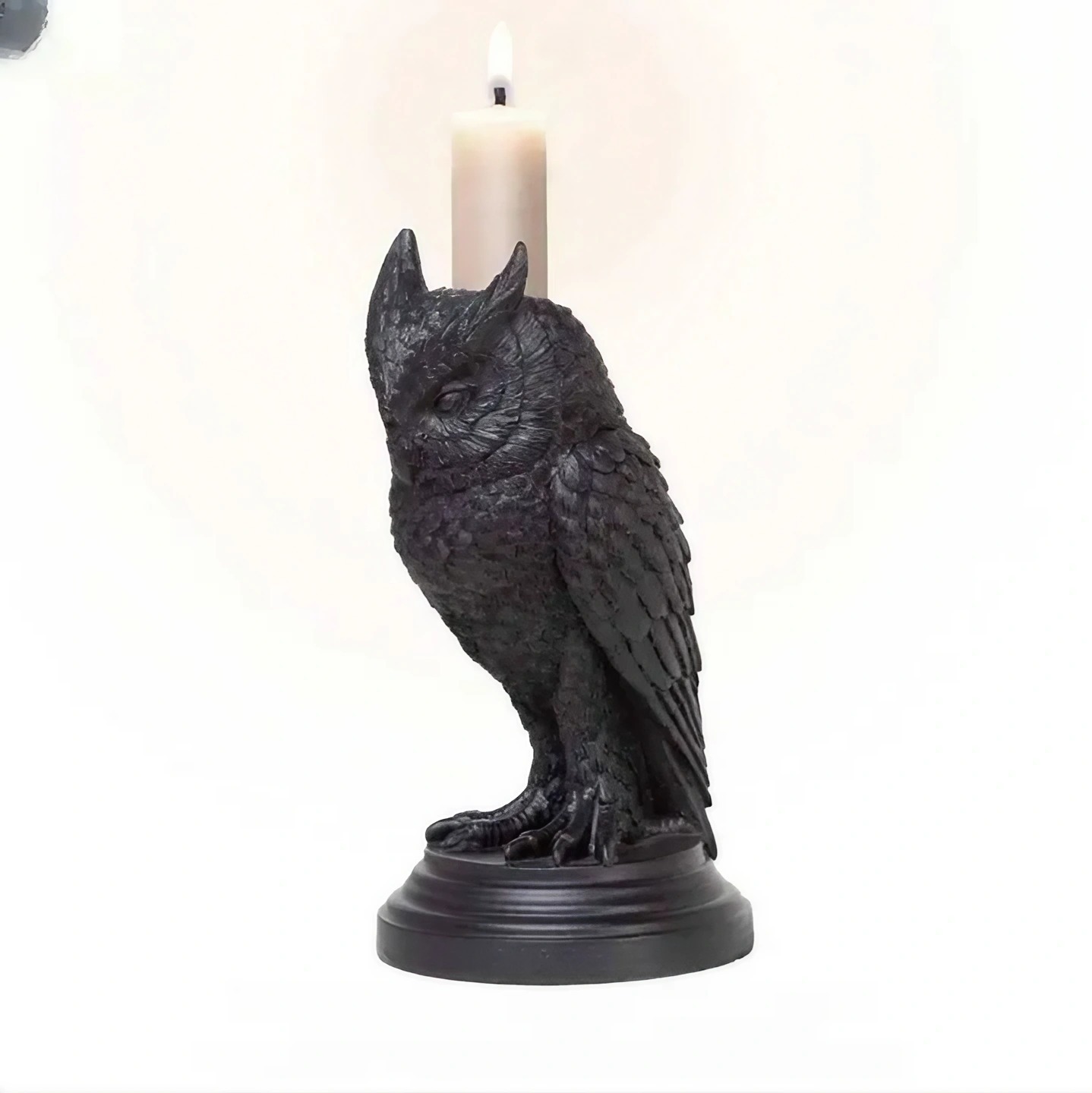 Halloween gothic candle holder ornament (owl)