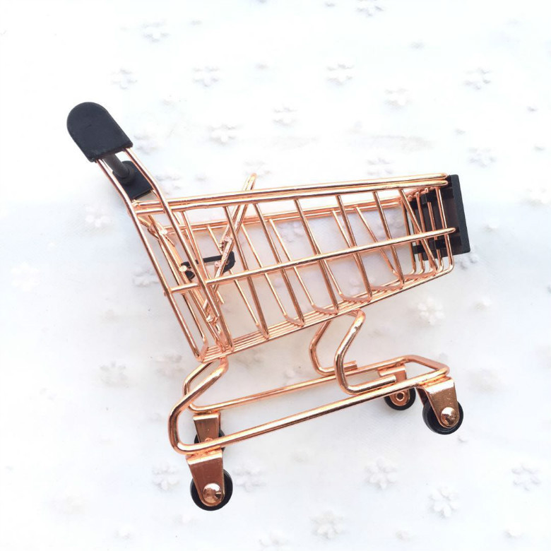 Title 1, Your Shopping Cart Rose Gold Supermarket