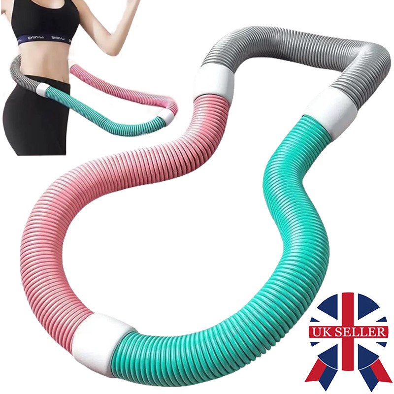 Weighted Fitness Hoop Portable Waist Friendly-Foldable Indoor Foldable Exercise — image 7