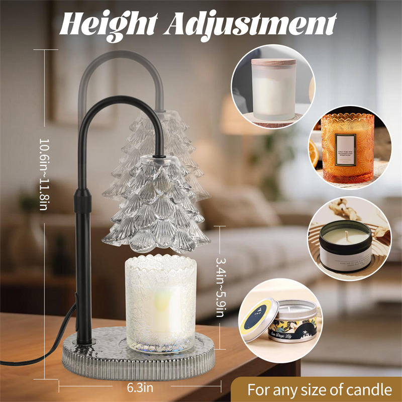 Candle Warmer Lamp With Timer & Dimmer , Adjustable Wax Melt Lamp For Jar Candles, Home Decor Accent view 5