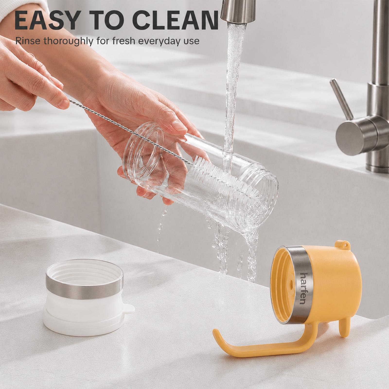 Glass Honey Dispenser Jar With Handle, Auto Flip Lid, Household Honey Storage Bottle,Self-pickup Only image 16