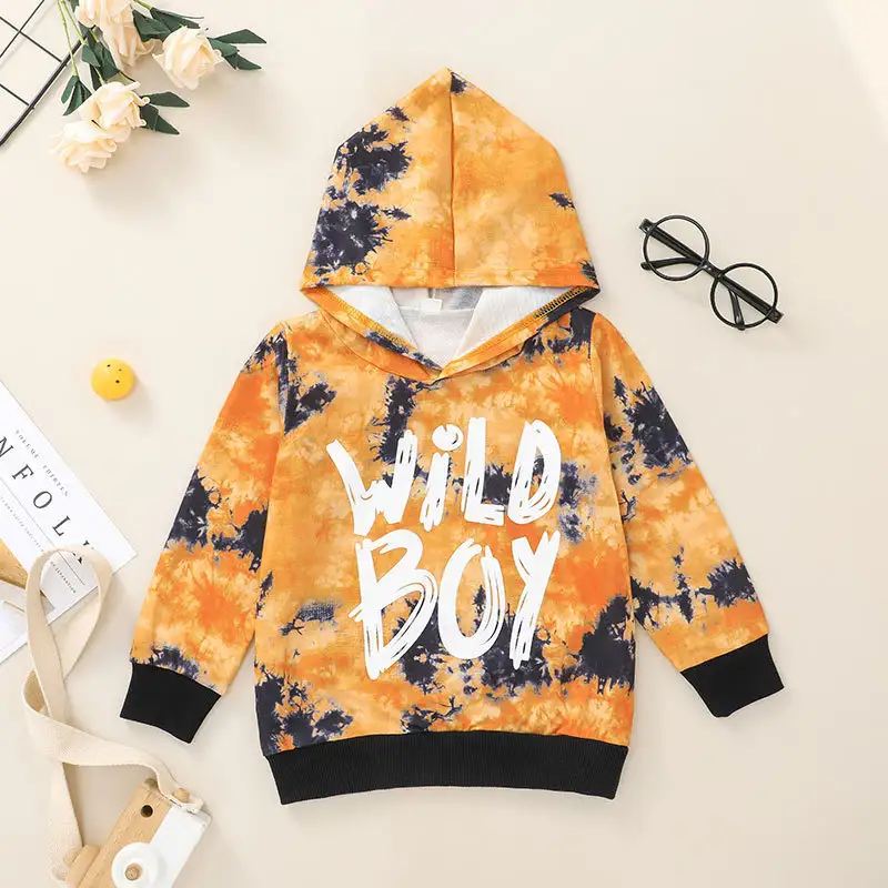 Korean Style Children's Hooded Sweater Trousers Suit