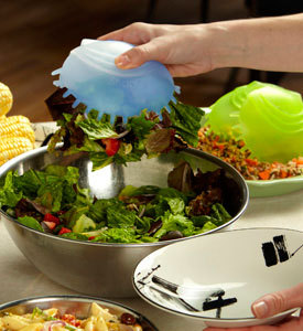 Small And Portable Salad Holder In The Home Cafeteria
