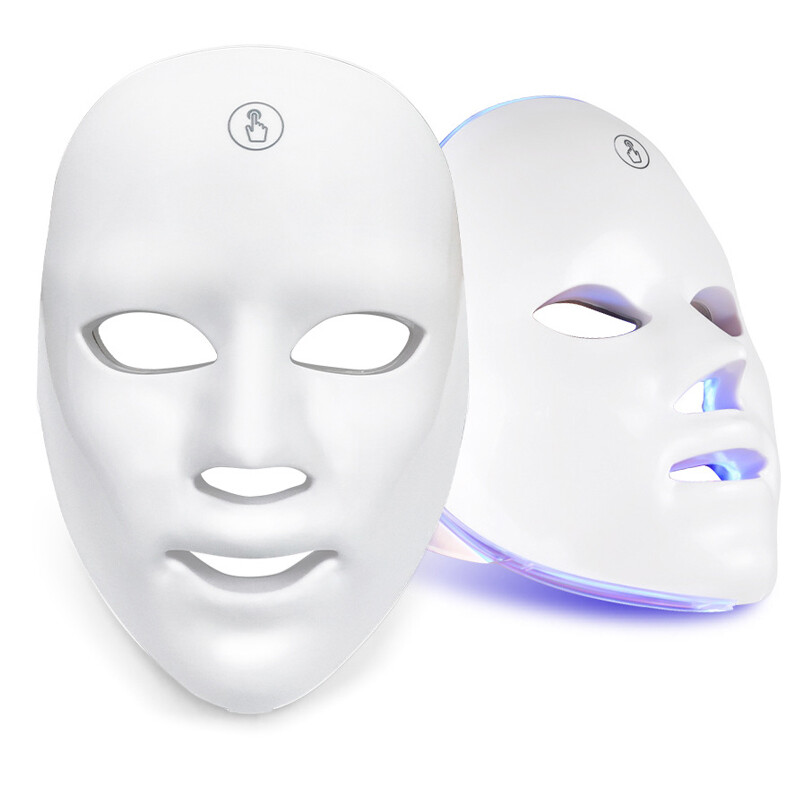 7Colors LED Light Photon Face Mask Neck Rejuvenation Skin Facial Wrinkle Therapy — image 10