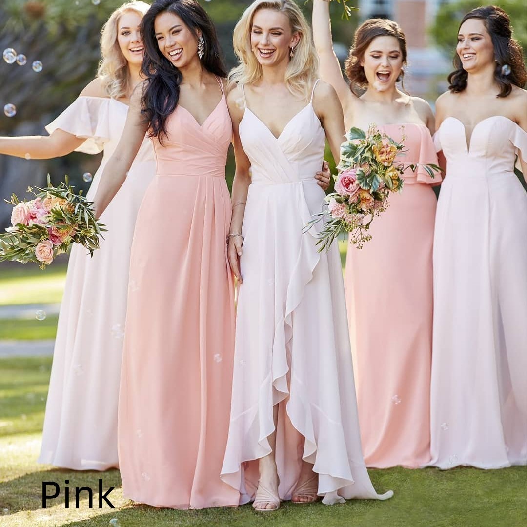 Hanger Outdoor Wedding Sister Dress Banquet Pink - Shop at LoveMi