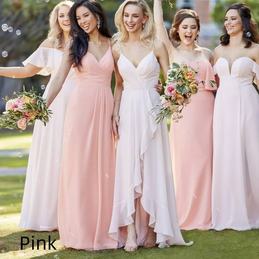 Hanger Outdoor Wedding Sister Dress Banquet - Pink