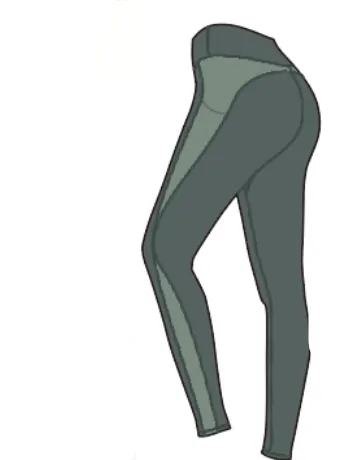 High Elastic Nude Running Fitness Pants Green - Shop at LoveMi