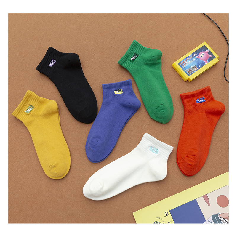 Title 7, Female candy color boat socks