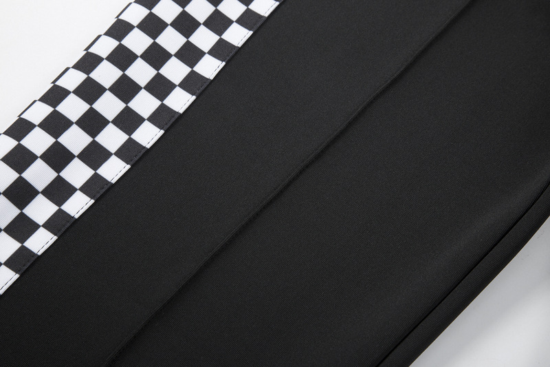 Title 5, High Street Contrast Checkerboard Panel Casual ...