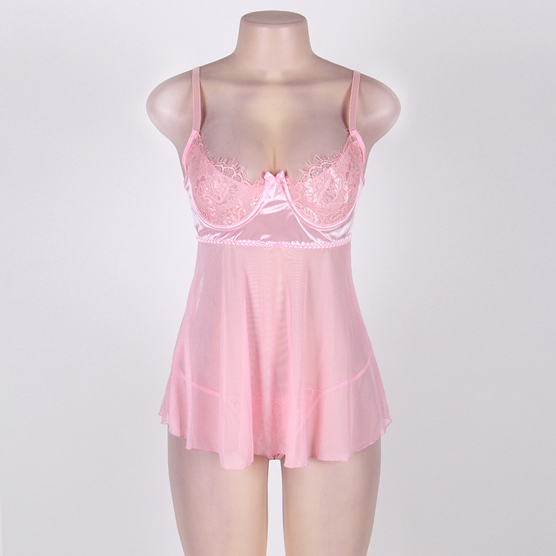 Title 2, Chemise de nuit sexy pour femme, avec bretelles...