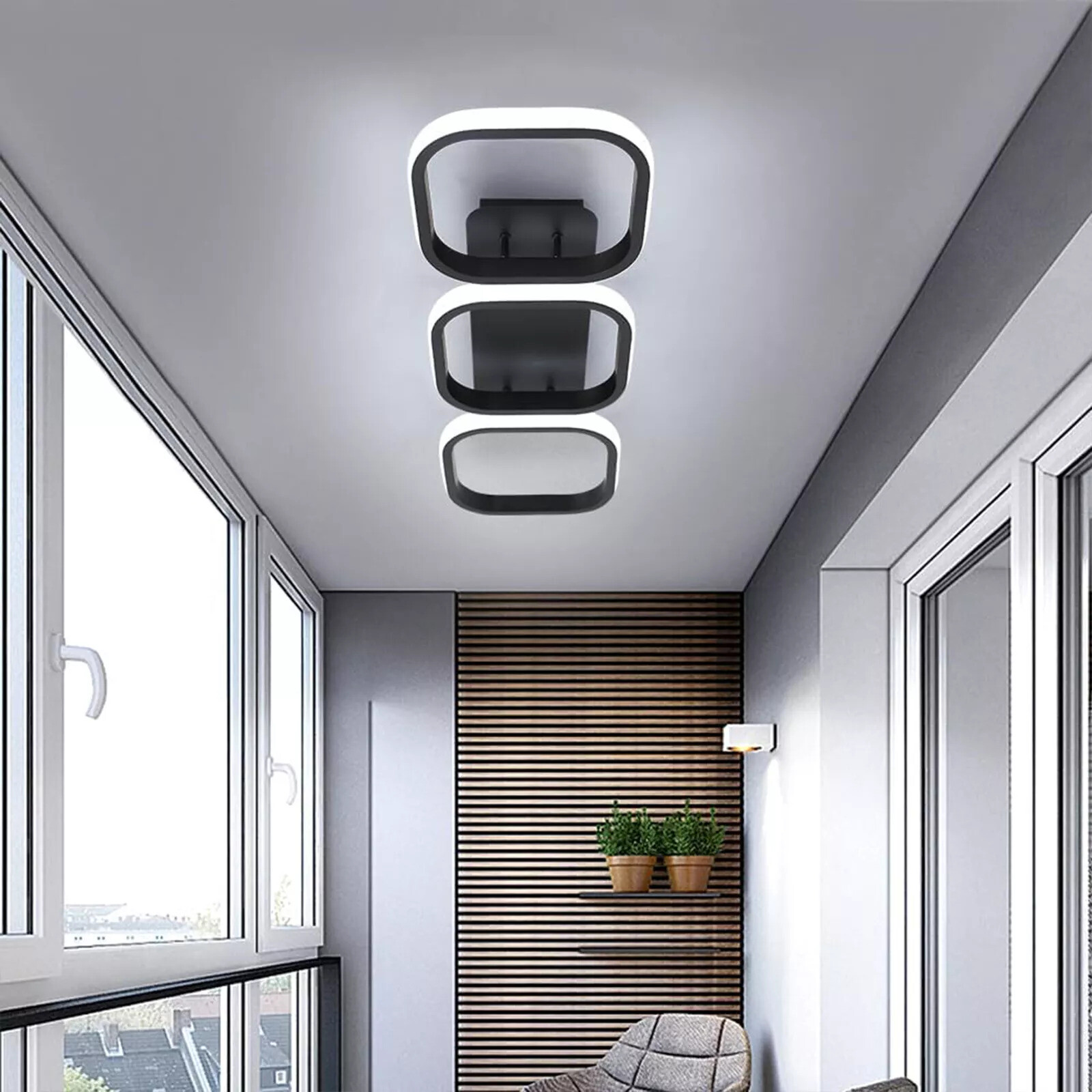 LED Ceiling Light Chic Lights Modern Kitchen Living Room Bedroom Lamp Dimmable — image 3