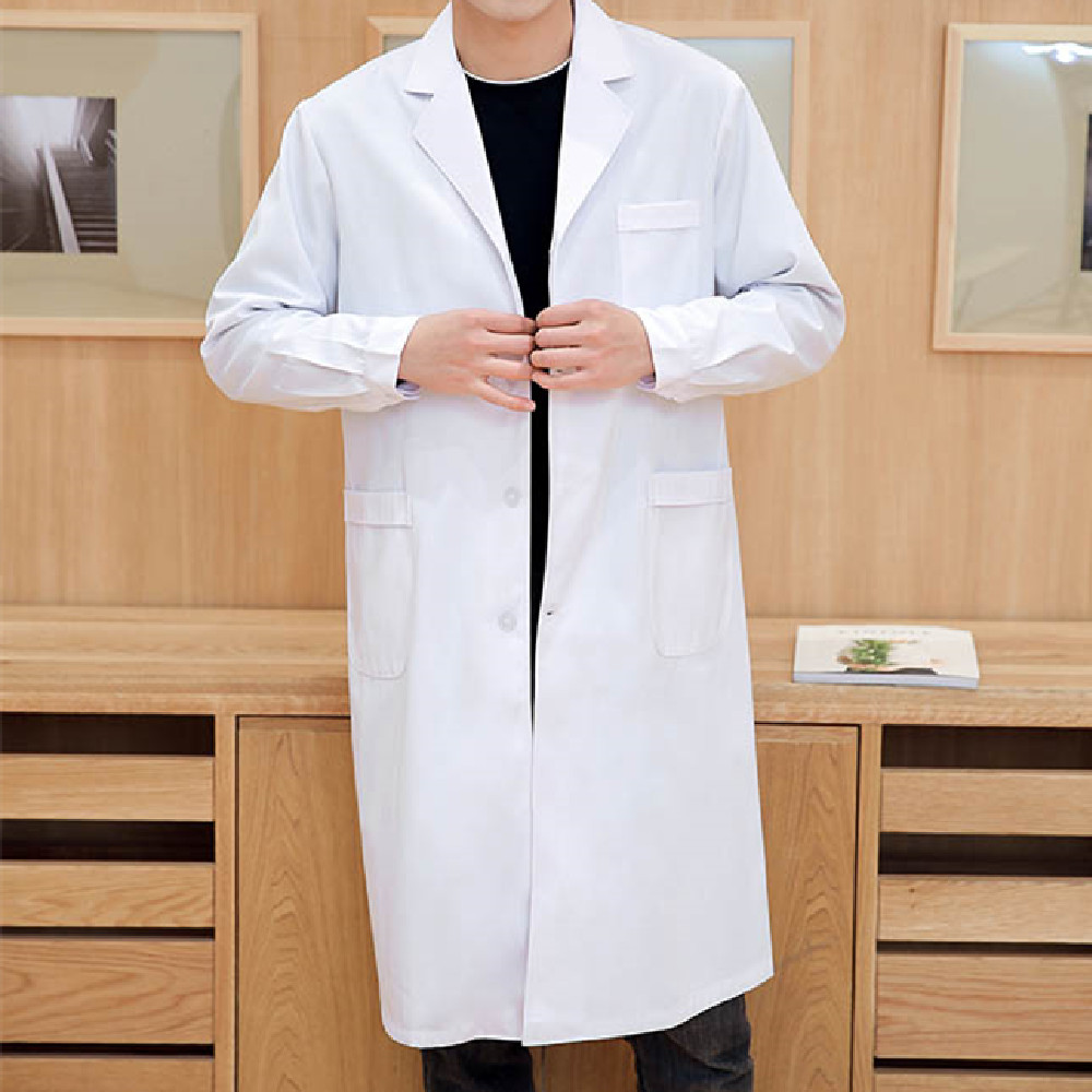 White Coat Long-sleeved Female Short-sleeved Summer Experimental Beauty Salon