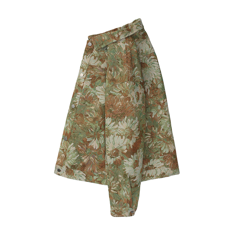 Neutral Hong Kong Style Small Daisy Figure Couple Loose-fitting Thin Jacket