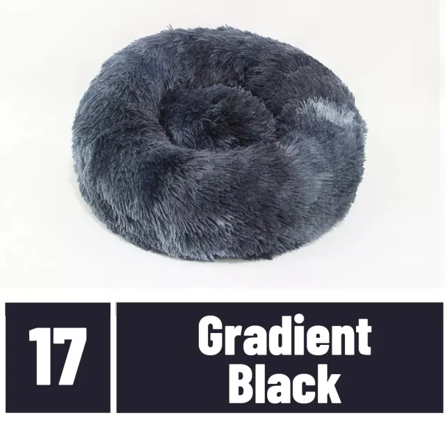 Simple Plush Winter Warm Pet Nest Gradient Black - Shop at LoveMi