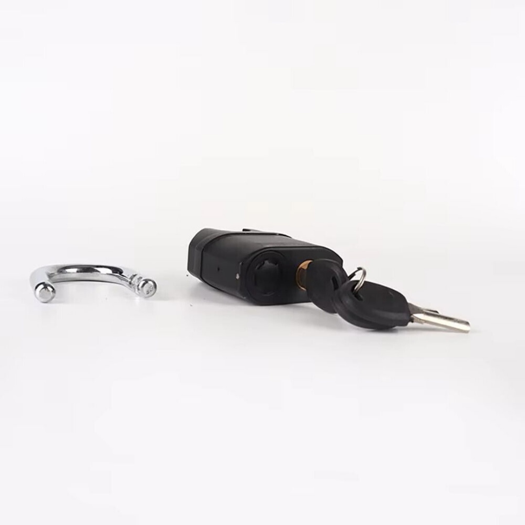 Heavy Duty Steel Waterproof Padlock With Alarm And 3 Keys - High Security Lock — image 9
