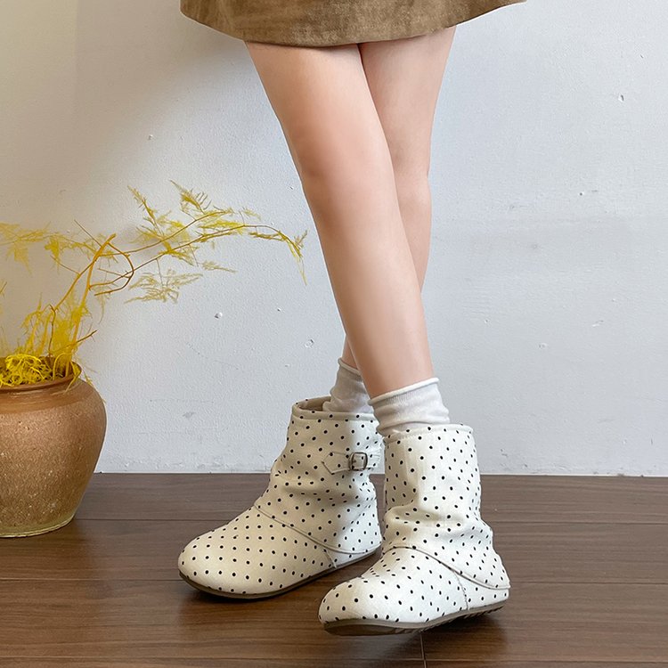 Suede Slouch Ankle Boots