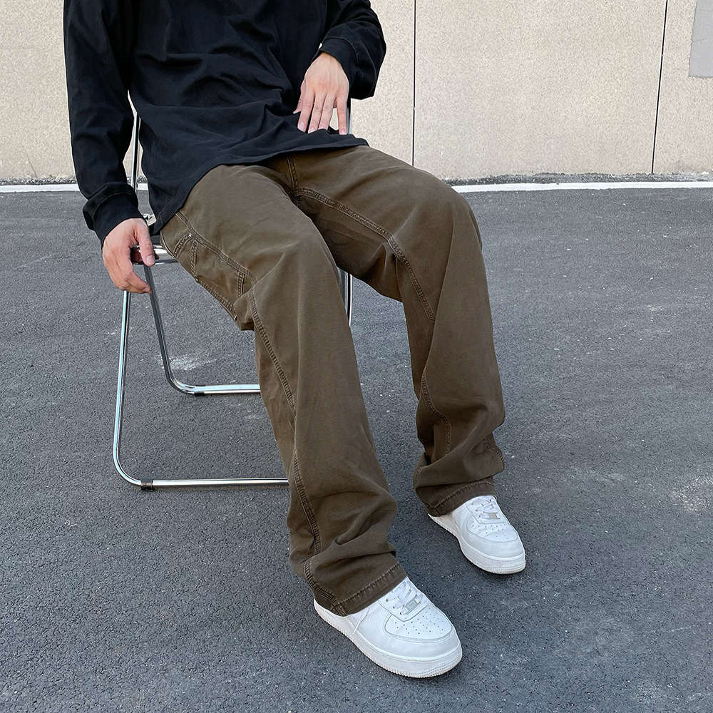 Men's Old Casual Washed Jeans