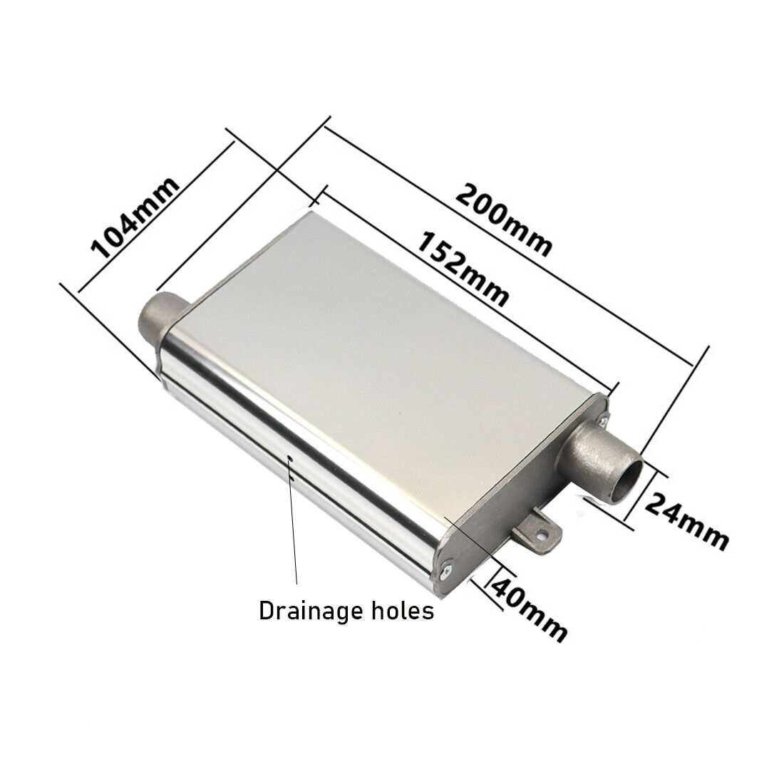 Upgraded 24mm Exhaust Pipe Silencer Muffler For Car Air    Parking Heater UK