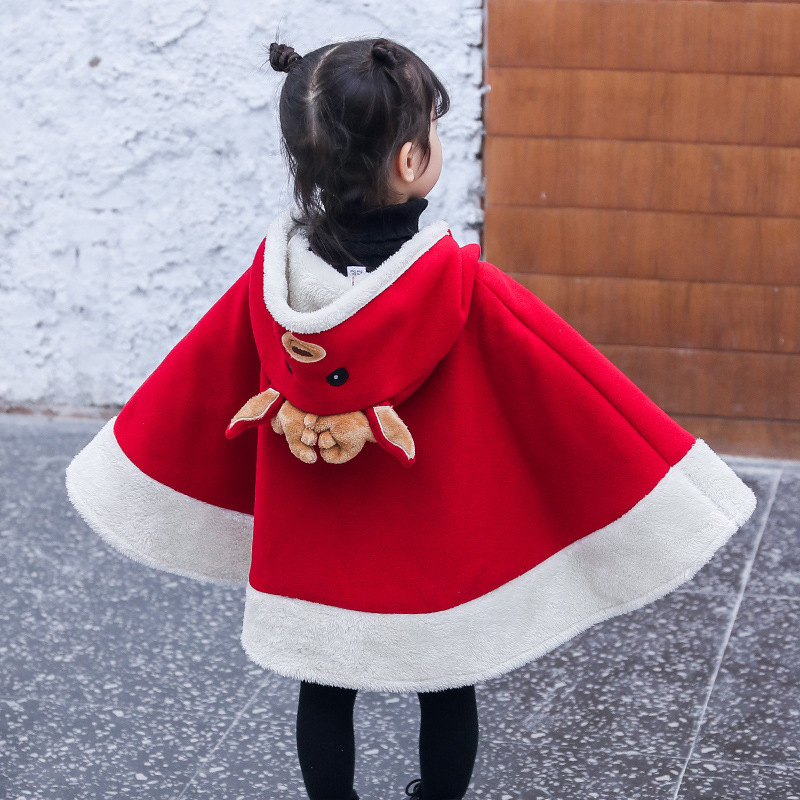 Cute Cartoon Elk Cape Coat