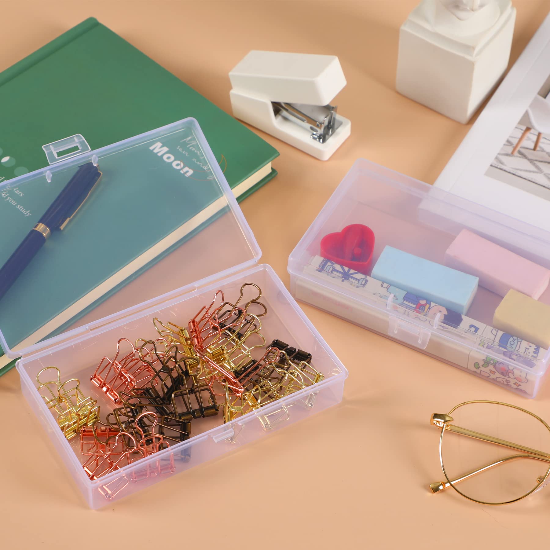 Clear Plastic Storage Containers Set For Craft Beads And Jewelry_voghion.com