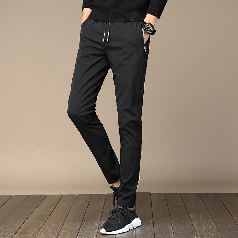 Title 8, New Summer Thin Ice Silk Daddy Pants Mens Casu...